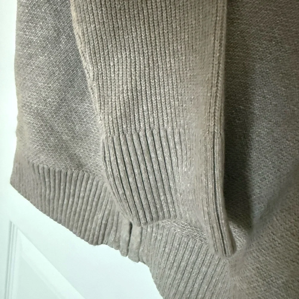 Modern Ambition Taupe Knit Zip Up Hooded Sweater